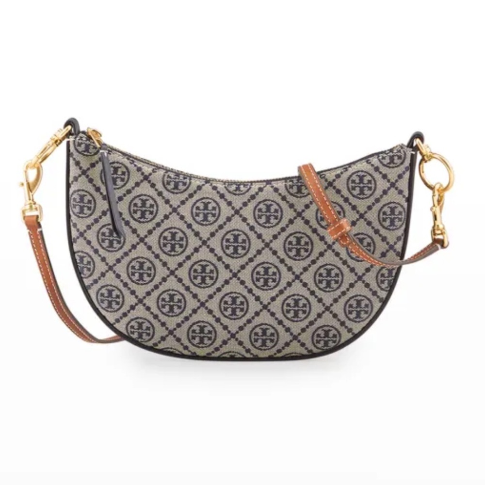 Mini T Monogram Jacquard Hobo Bag